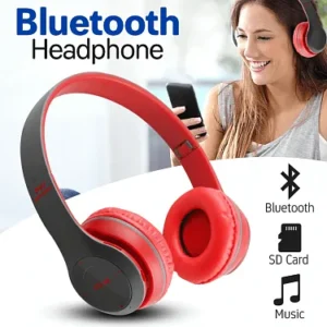 Wireless Bluetooth Foldable Headphones with FM Radio, TF Card & Mic for All Devices