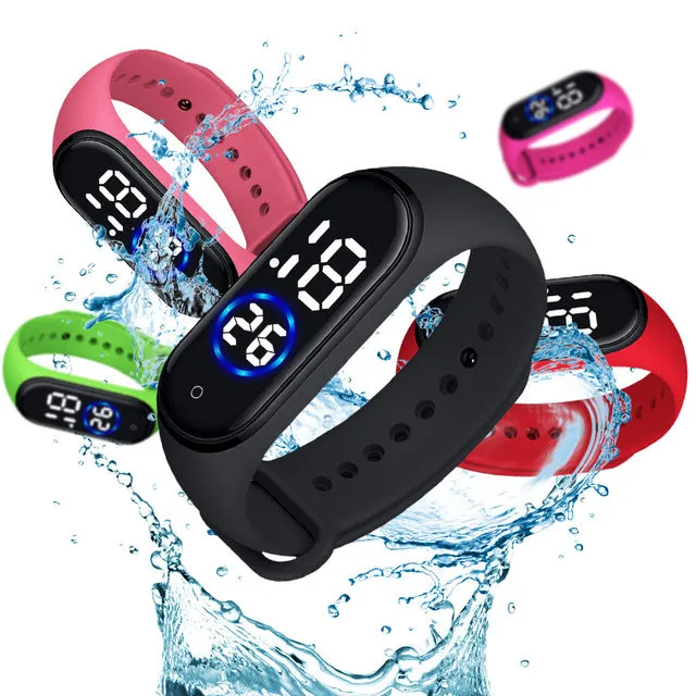 Waterproof M4 Touch LED Digital Sport Watch for Boys & Girls | All Colors