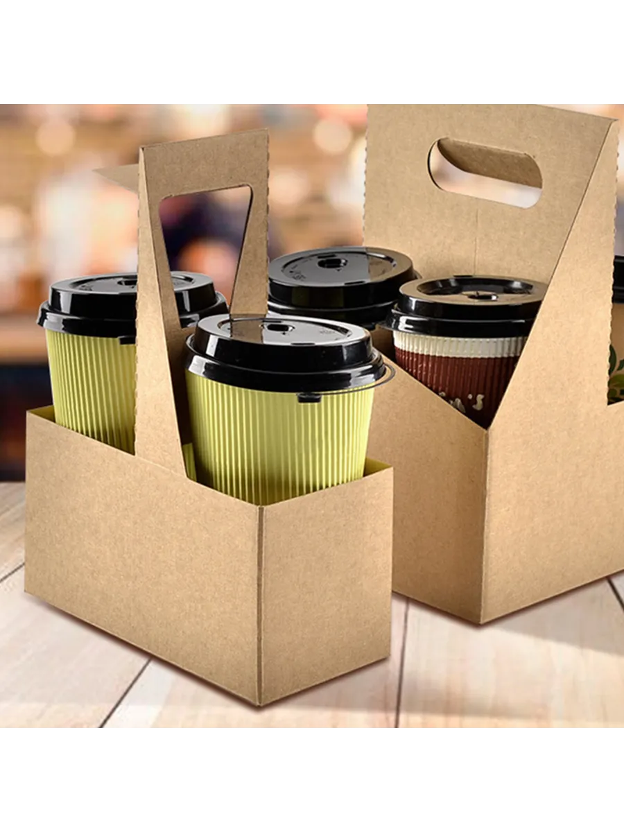 Paper Cup Carrier with Handle