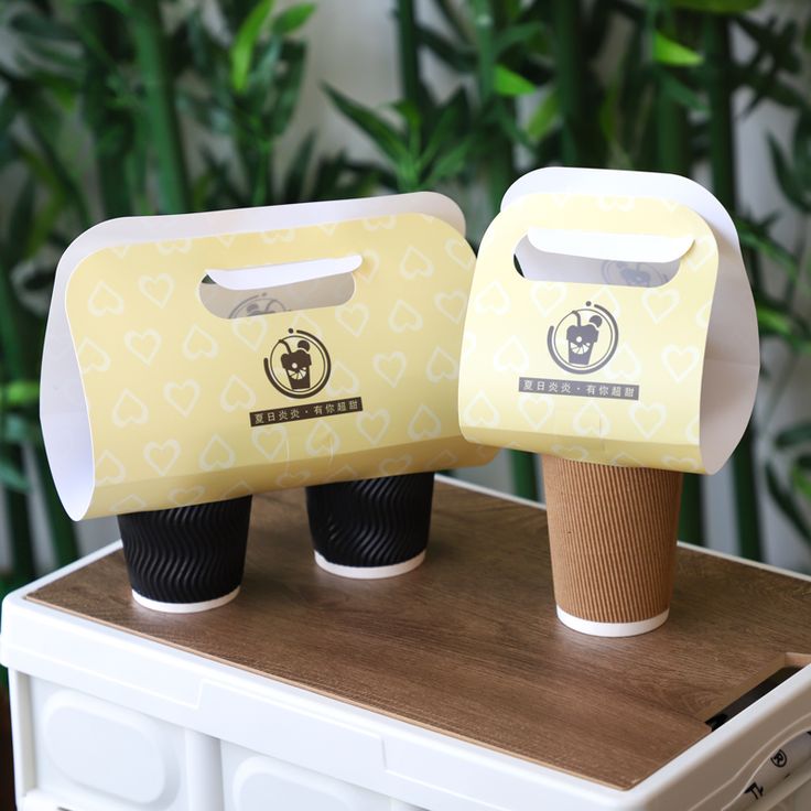 Paper Cup Carrier with Handle